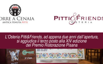 Pitti&Friends sul podio della Ristorazione Pisana